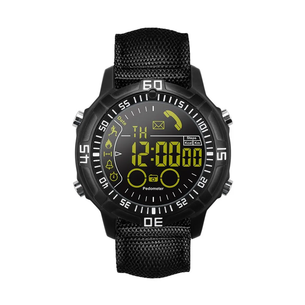 

Smart Watch Men's Milan Steel Belt Phone Notification Prompts Watch Sports Step Count Army Style Watch 50 M Waterproof-Swimming