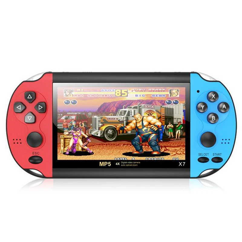 Red/Bue/Red-Blue Portable Retro 4.3-inch Screen Handheld Video Game Console Player Built-in 10000+ Games Audio Ebook | Электроника