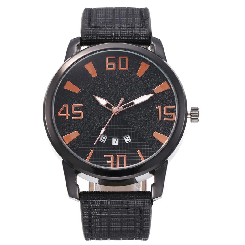 Pu Leather Watch Luxury Men Luminous Watches Analog Military Sports Watch Quartz Male Wristwatches Hour 100pcs/lot