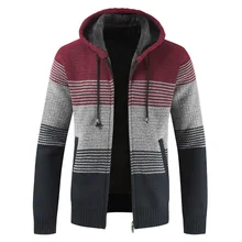 #Special Offers Sweater Coat Men 2019 Winter Thick Warm Hooded Cardigan Jumpers Men Striped Wool Liner Zipper Fleece Coats Men #Special Offers Sweater Coat Men 2019 Winter Thick Warm Hooded Cardigan Jumpers Men Striped Wool Liner Zipper Fleece Coats Men