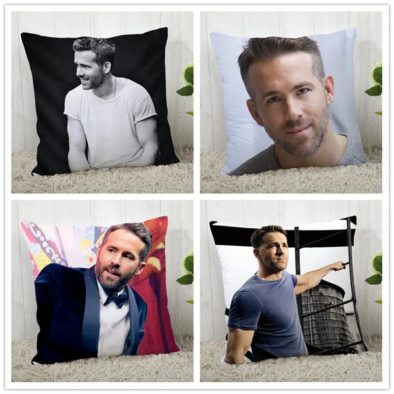 Custom Ryan Reynolds Pillow Case Polyester Decorative Pillowcases