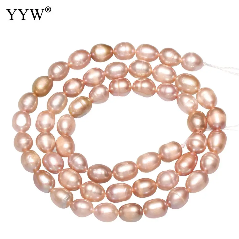 Free Shipping!!!Cultured Rice Freshwater Pearl Beads Jewelry Making
