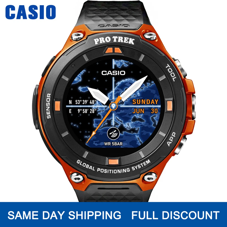 時計 G-SHOCK  PRO TREK  WSD-F20 USED Excellent] CASIO Pro Trek WSD-F20-RG Smartwatch GPS