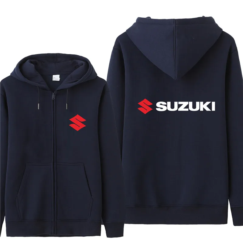 Autumn Motorcycle Suzuki Hoodies Men Fashion Coat Fleece Pullover Unisex Man Clothing - Color: as picture