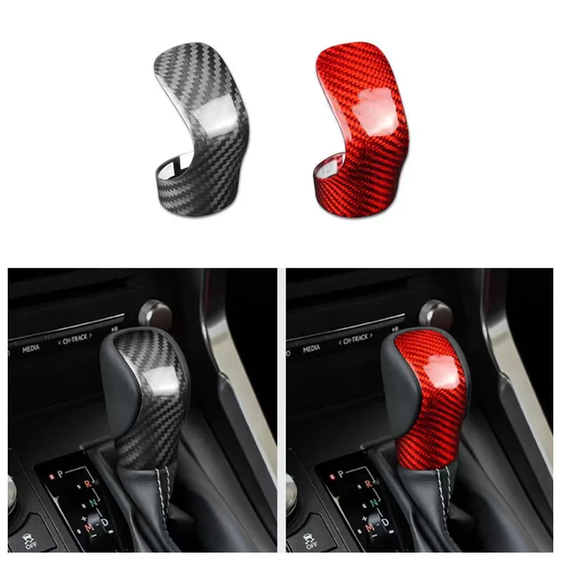 

Carbon Fiber Gear Shift Knob Trim Cover For Lexus RX IS ES NX RC RX200t RX350 RX400h IS250 IS300 ES250 ES300h ES350 NX300h NX200