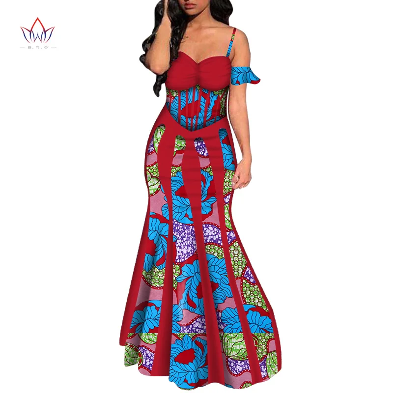Sexy Sleeveless Strap Dresses for Women Party Wedding Casual Date Dashiki African Women Dresses African Dresses for Women WY5693