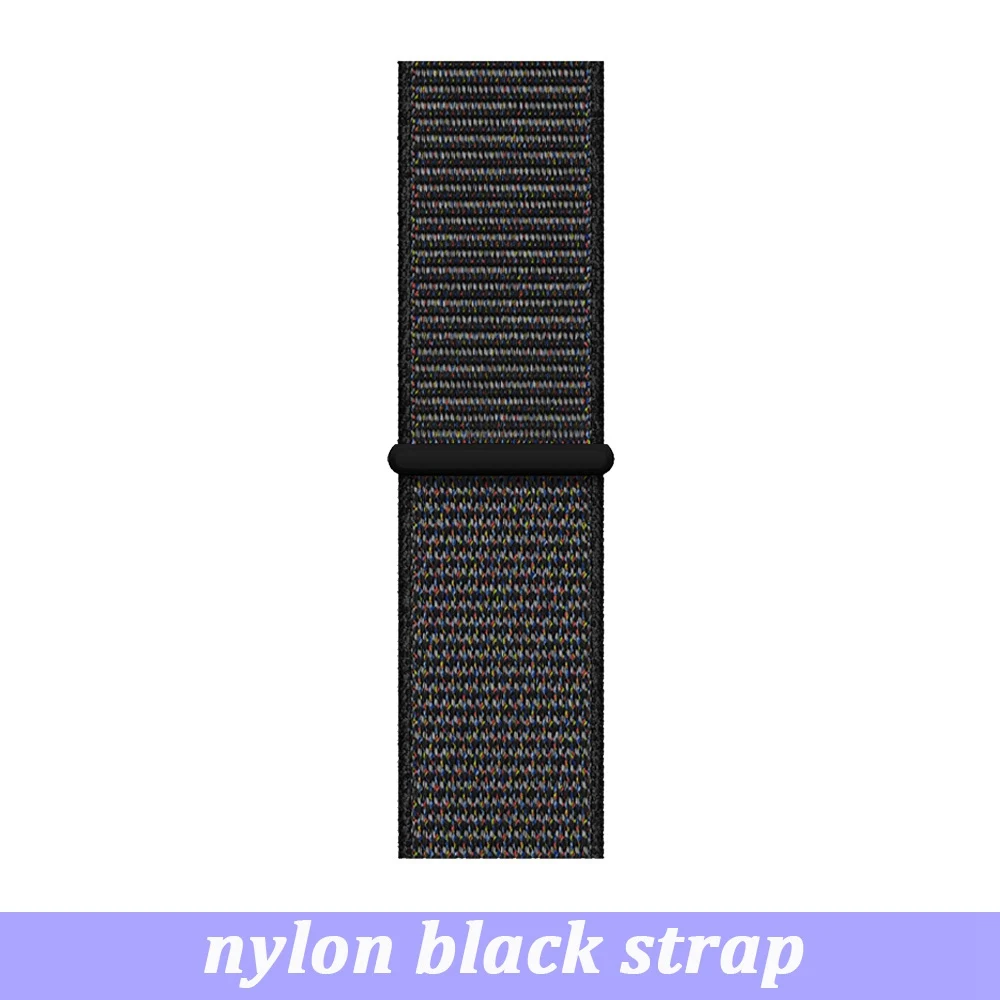 nylon black strap LEMFO LEM10 Смарт часы оригинальные аксессуары зарядный кабель Замена кожаный нейлоновый ремешок протектор экрана для LEM 10 - Цвет: nylon black strap