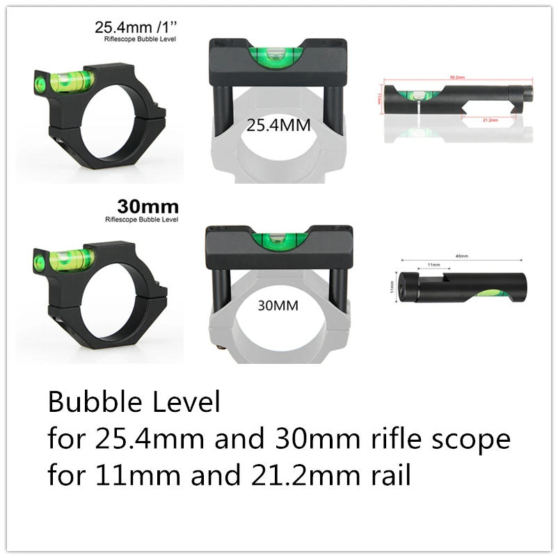 PPT Bubble Level for Airsoft Guns Rifle Scope Mount for 11mm 21.2mm Picatinny Weaver Rail 25/30mm Rifle Sight Scope Mount CB-1