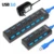USB 3.0 Hub 5Gbps High Speed Multi USB Splitter 3 Hab Use Power Adapter 4/7 Port Multiple Expander Hub With Switch For PC Laptop