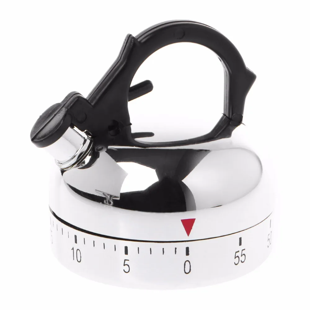 

Drop Ship 60-Minute Countdown Kitchen Cooking Mechanical Alarm Timer Clock Kettle Shape