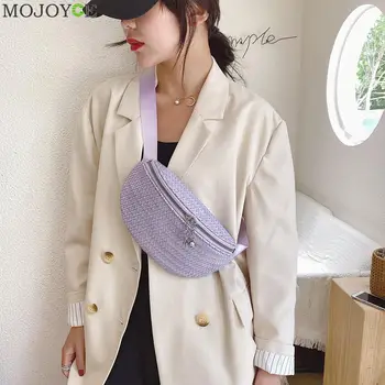 

Fashion Casual PU Leather Waist Bags Women Fanny Pack Female Zipper Chest Phone Pouch Multi-function Crossbody Purse