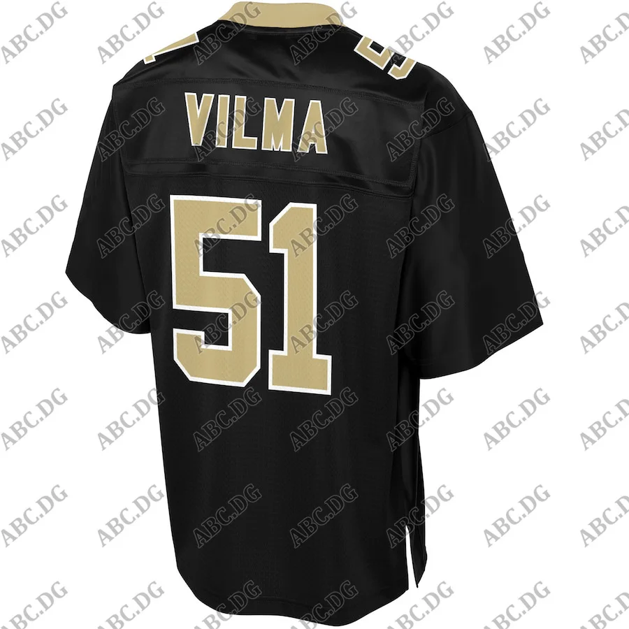 Men New Orleans Jonathan Vilma Pro Line Black Retired Player jersey Women Kid Youth Custom | Спорт и развлечения