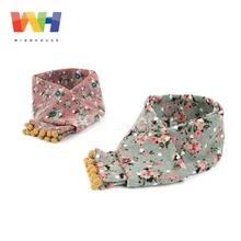 Детский шарф из Южной Кореи, шарф с принтом, осенне-зимний ветрозащитный шейный платок для девочек