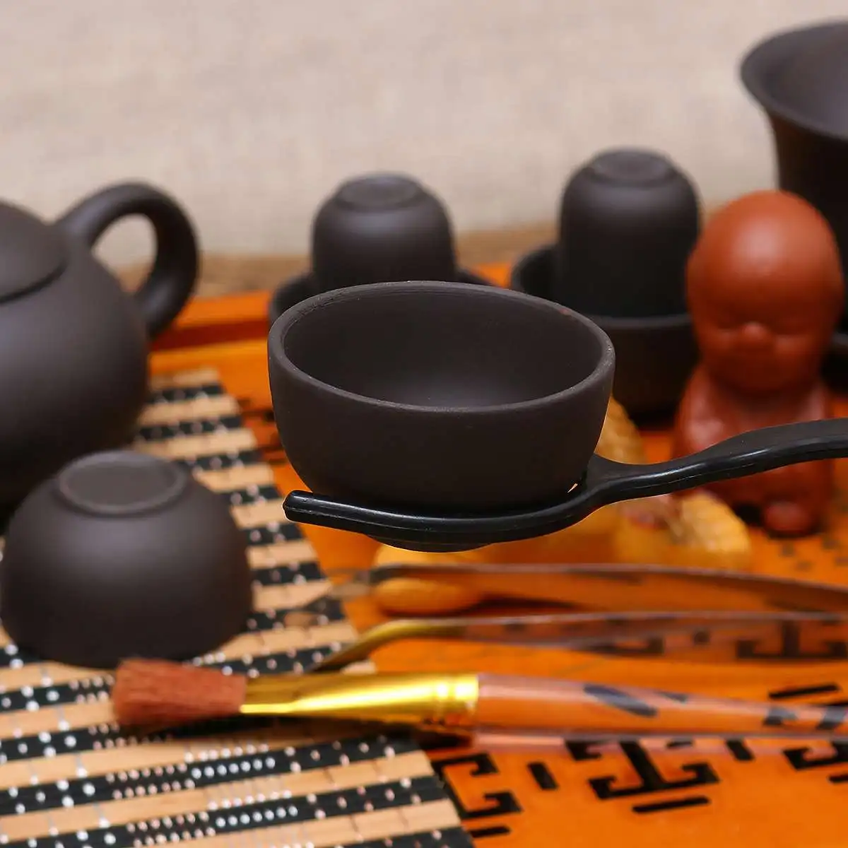 Фиолетовый Глиняный чайный набор кунг-фу Исин посуда для чая чашка для заварки китайский чай церемония с деревянным чайным поддоном домашний чайный набор посуды