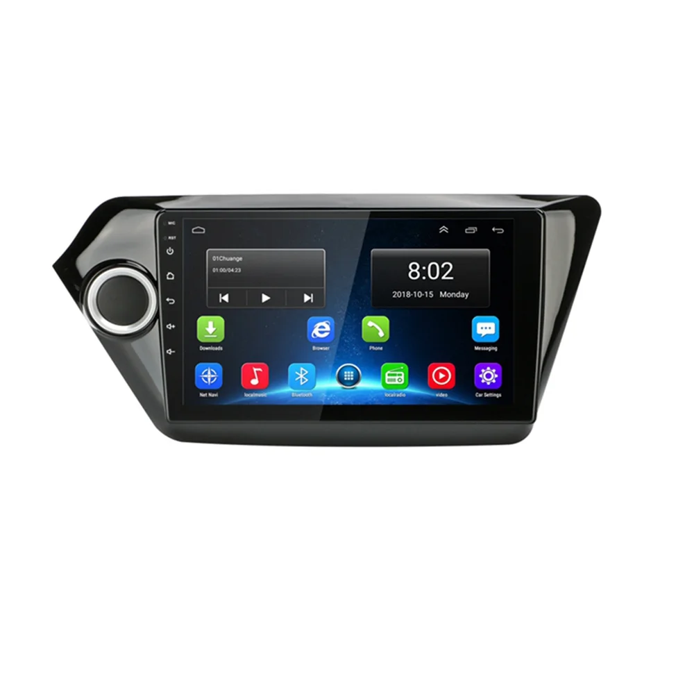  9 inch Android 9.1 OS For Kia K2 Rio 3 2011-2016 Car GPS Navigation Radio Stereo DVD multimedia pla