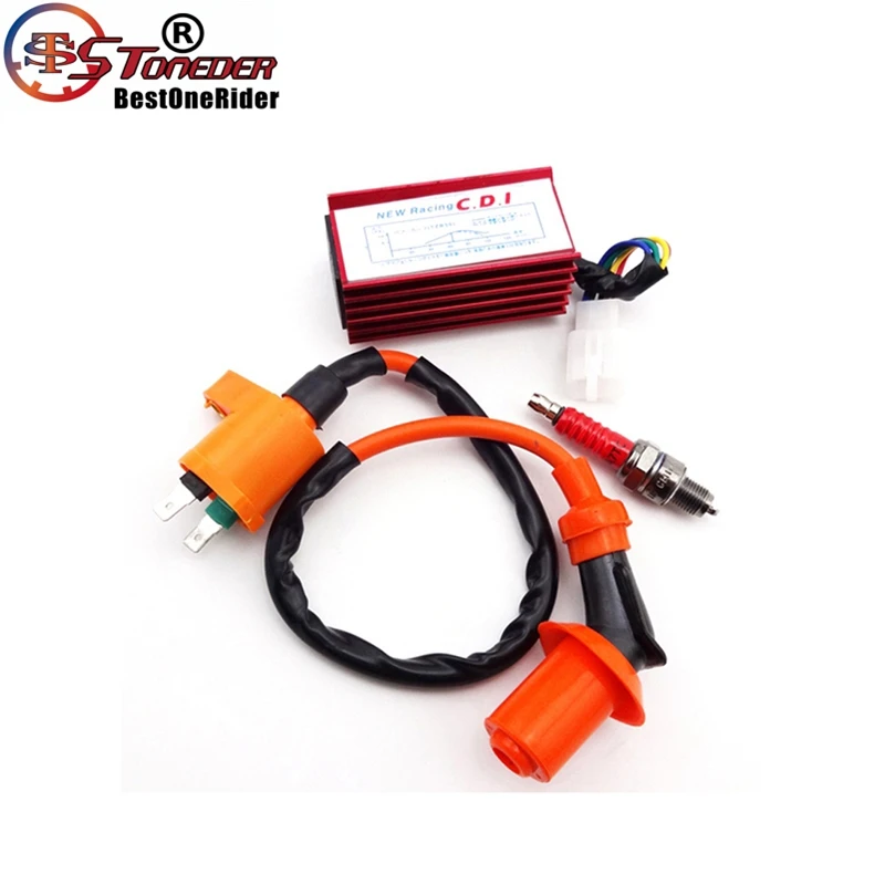STONEDER катушка зажигания Свеча зажигания 5 Pin AC CDI Коробка для 50cc-160cc двигателя XR50 CRF50 китайский питбайк