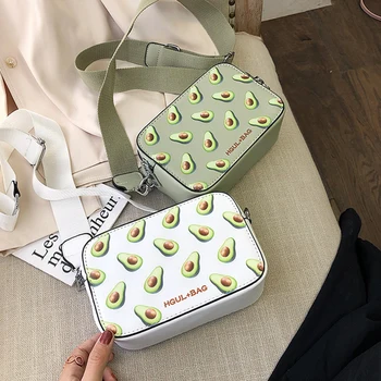 

Fruit Avocado Fashion Women Handbag Small Box Shape Shoulder Bag Lady Famous Watermelon Bags Casual Messenger Strawberry Bag New