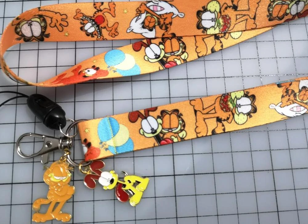 Nouveau 1 pièces dessin animé Garfield Pluto pendentif clé lanière Badge  cartes d'identité détenteurs sangles de cou avec porte clés cadeaux faveurs  de fête | AliExpress