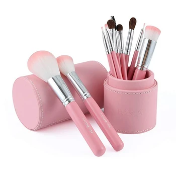 

RANCAI 10 Pcs Makeup Brush Set Eyeshadow Foundation Brush Face Powder Cream Makeup Brush Cylinder Set Brush Beauty Tool