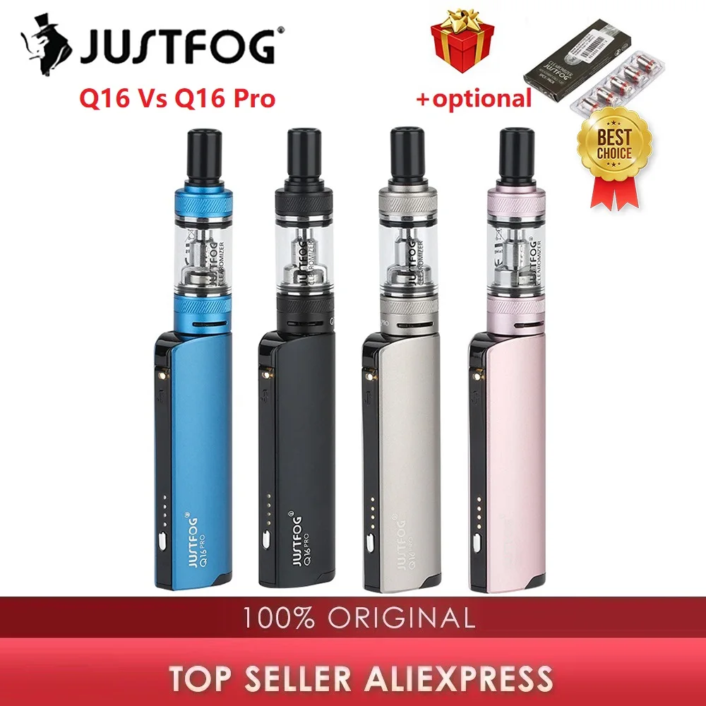 Оригинальный набор JUSTFOG Q16 и Pro с аккумулятором 900 мА · ч вейп комплект электронной