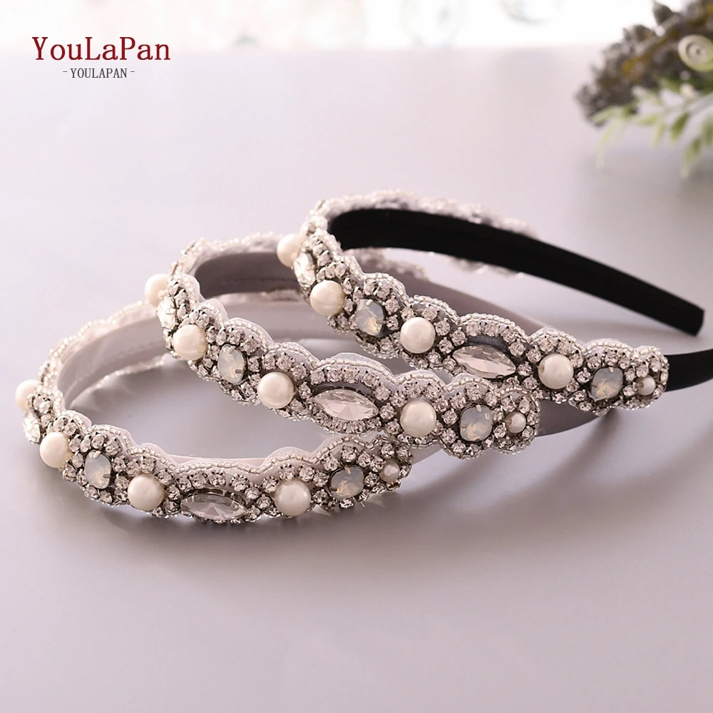 

YouLaPan S274-FG Fashion luxury sparkly rhinestone headband bridal stone hairband women hair accessories Baroque hair band