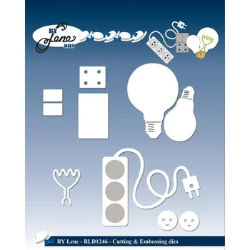 

Metal cutting dies Flapper and bulb die mold decoration Scrapbook paper craft knife mould blade punch stencils die