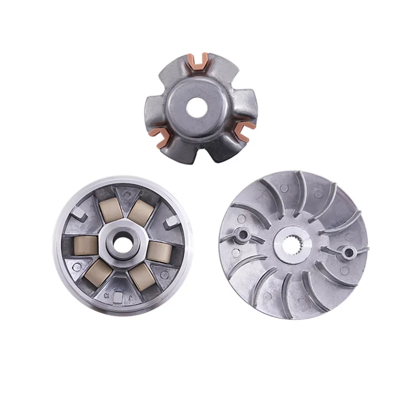 Complete Variator Kit Front Clutch Drive Pulley With Roller Weights For GY6 50cc 60cc 80cc 125cc 150cc Chinese Scooter Moped