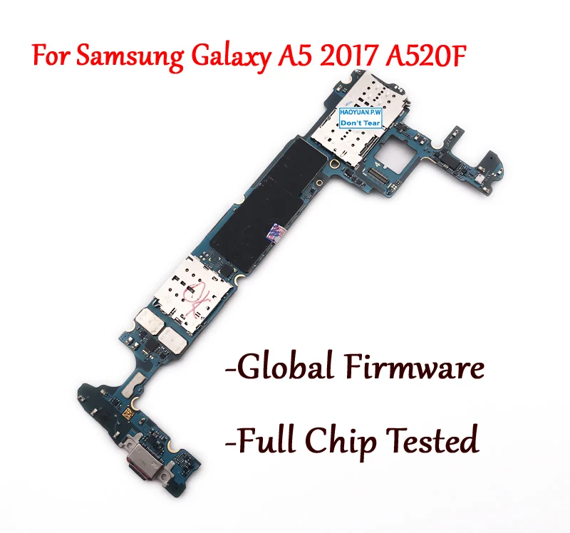 

Tested Work Unlock Motherboard For Samsung Galaxy A5 2017 Duos A520 A520F A520F/DS Logic Circuit Electronic Panel Full Chips