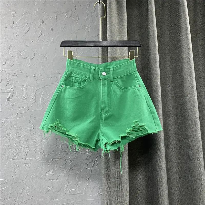 Summer Sexy Women Candy Color Denim 