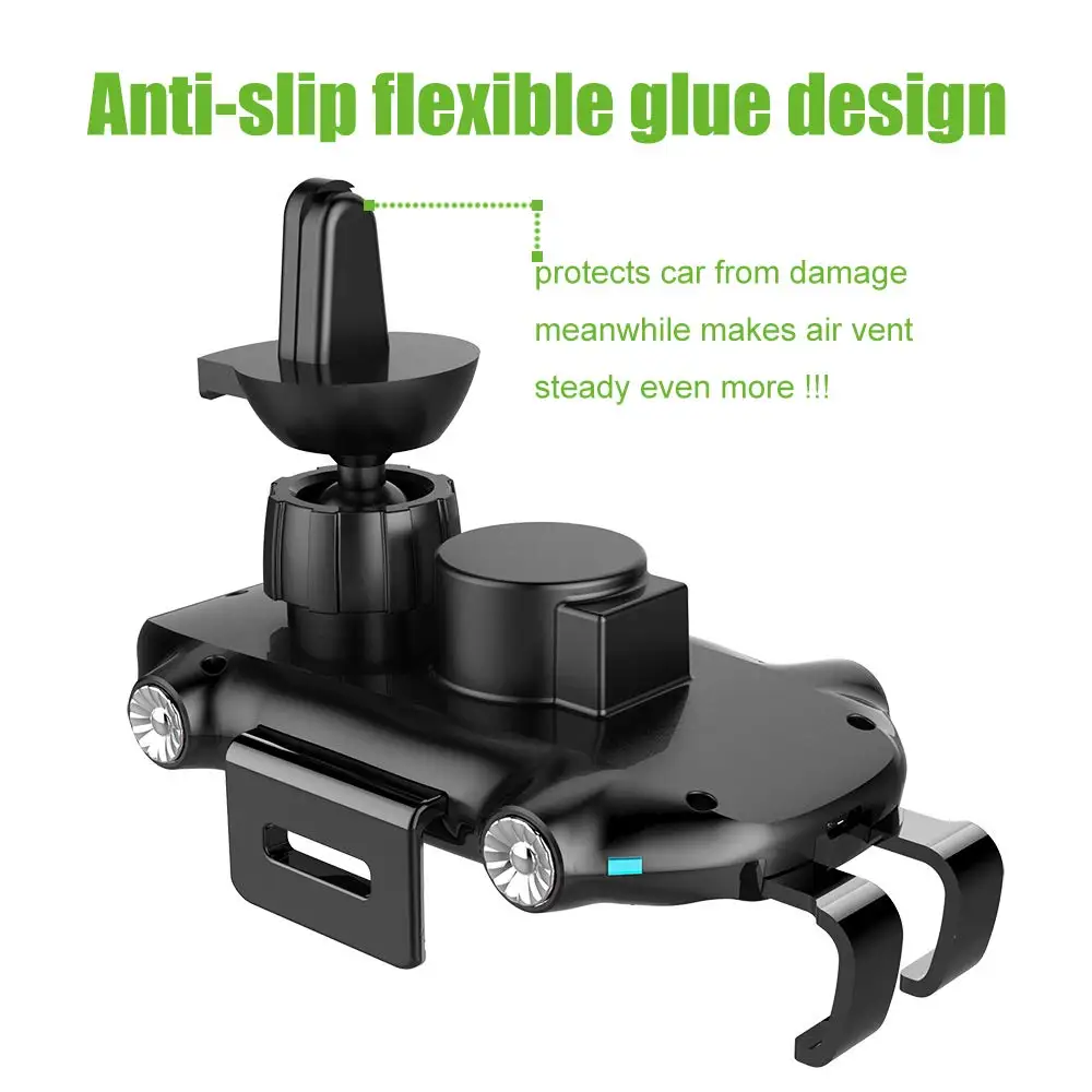 QI Wireless Charger Car Mount 10W Windshield Dashboard Air Vent Phone Holder For Samsung S10 S9 iPhone X XR XS Max Huawei Xiaomi (5)