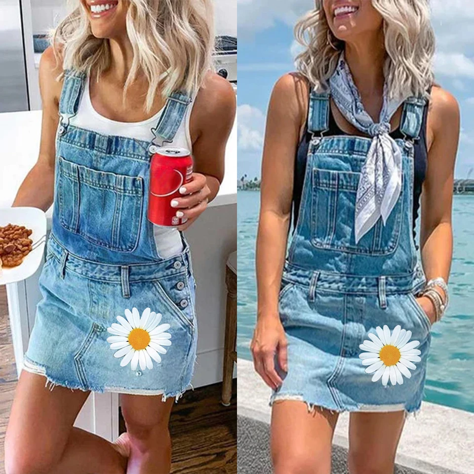 denim short jumpsuit