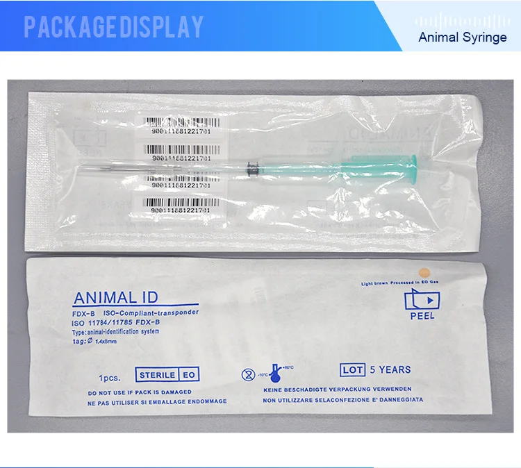 10 шт. 1,4*8 мм ISO11785 fdx-b животное RFID микрочип собака ID ПЭТ шприц фид стекло фид стеклянная бирка для идентификации домашних животных