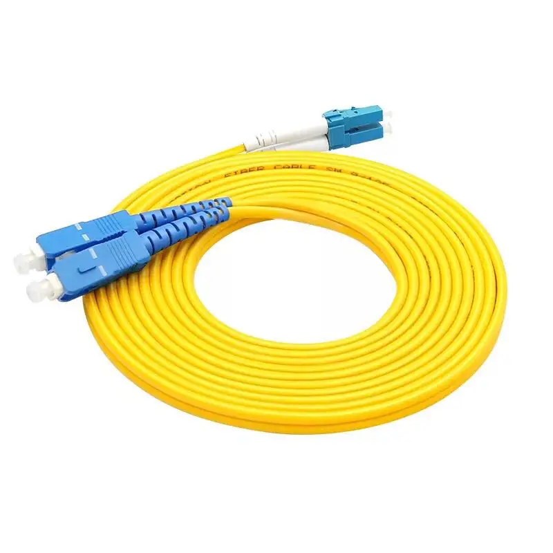 

5pcs/lot Fiber Optic Patch Cable SC/UPC-LC/UPC Singlemode Duplex Fiber 3.0mm PVC Fiber optic jumper