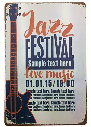 

Metal Vintage Tin Sign Decor-Rock Festival for Movie House Bar Pub Funny Wall Retro Art Sign