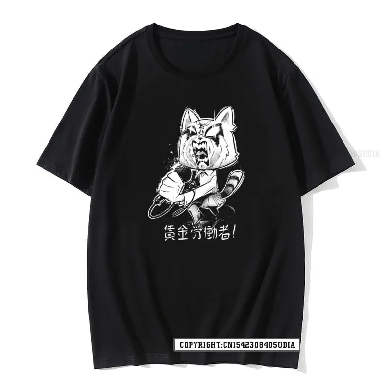 

Aggretsuko T Shirt Retsuko Karaoke T-Shirt Cotton Tee Shirt Graphic Tshirt Coupons Men Tops Shirt Fashionable Top T-Shirts Crazy