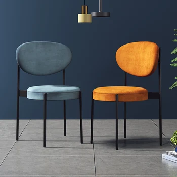 

Scandinavian Dining Chair Modern Tea Shop Cafe Light Luxury Ins Leisure Chair Office Negotiation Chair