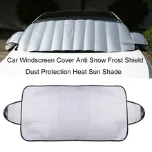 Practical Car Windscreen Cover Anti Ice Snow Frost Shield Dust Protection Heat Sun Shade Ideally for Front Car Windshield Hot reflective car windshield sun shield heat shade silver