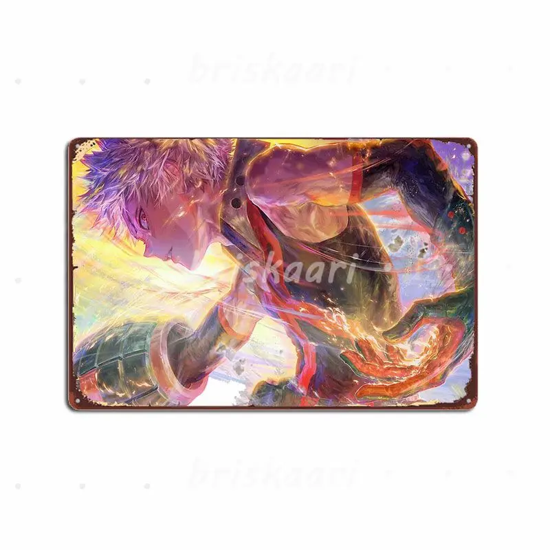 

Katsuki Bakugō Metal Signs Wall Cave Funny Party Wall Decor Metal Posters