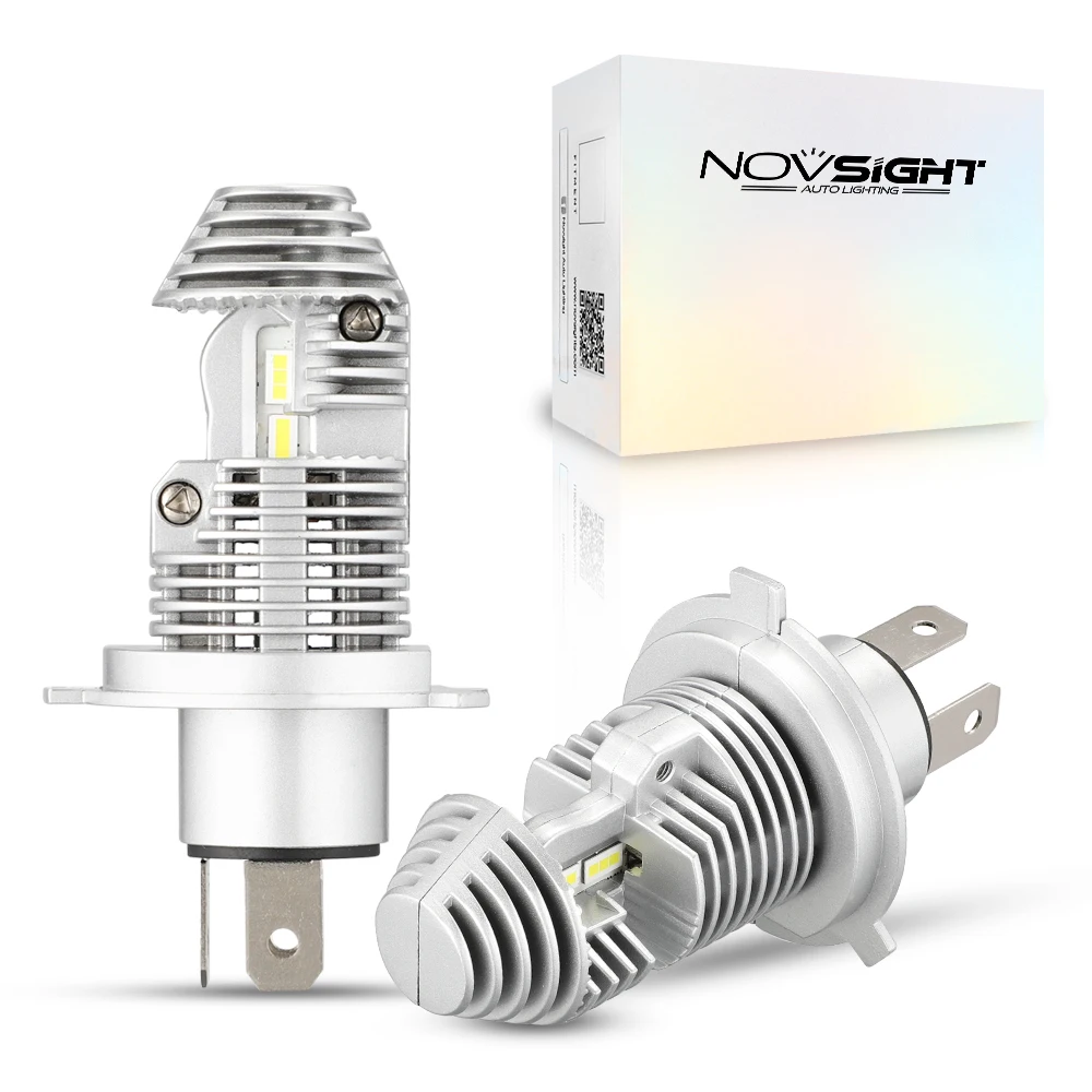 Комплект светодиодных ламп NOVSIGHT H4 40 Вт 6000 лм для фар дальнего и ближнего света 9005