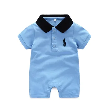 

Summer Baby Boys Short Sleeved Romper For Newborn Baby Infant Clothing Toddler Kids Clothes 0-24month Baby Rompers