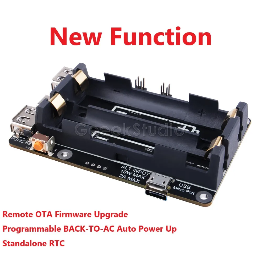 Plus com Rtc Dispositivo de Alimentação Atualização para Raspberry Coulometer Remoto Firmware pi 4b - 3b Ups & Ota - Imagem 2