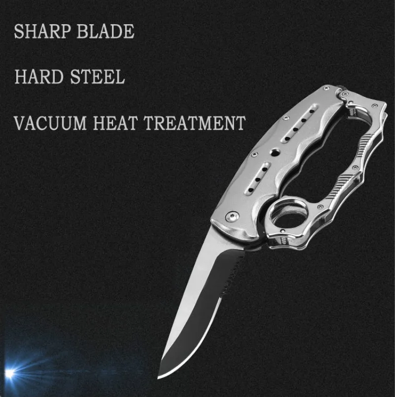 Нож для самозащиты для прогулок на природе, кемпинга, Многофункциональный складной нож для охоты, портативный нож для самозащиты