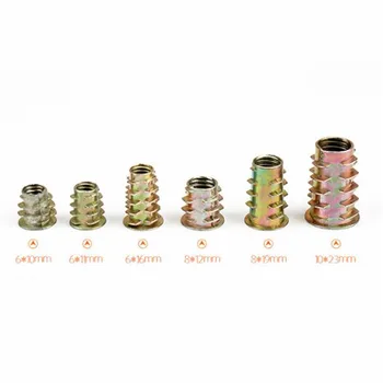 

Alloy Trapezoidal Nut M4m6m8m10 Internal Teeth Furniture Screw Cap Galvanized Inner Hexagon T-shaped Screw Nut