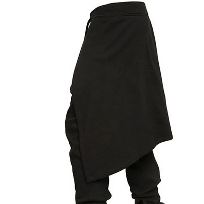 Zogaa мужские повседневные штаны хип-хоп брюки мужские шаровары Длинные лоскутные брюки с перекрещивающимися штанами черные мужские мешковатые брюки