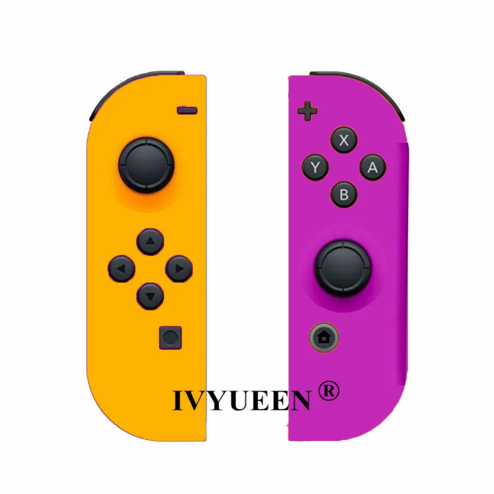 IVYUEEN левый и правый сменный кожух для переключателя shand Joy-con контроллер DIY чехол и кнопки ABXY D-Pad для консоли Joycon - Цвет: Neon Orange Purple