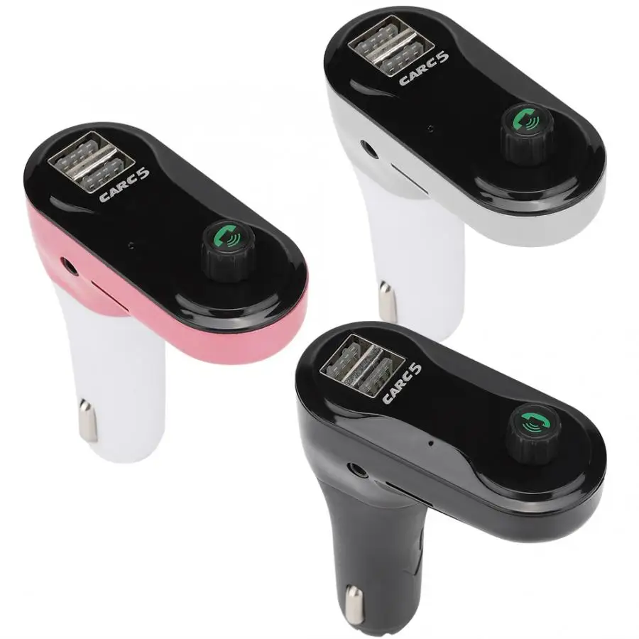 New C5 Car MP3 Audio Player Bluetooth Handfree Player With USB Charging Function FM Transmitter