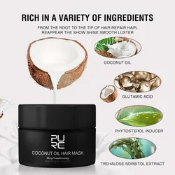 AUQUEST 50ml Coconut Cream Salon Conditioner Hair Mask Repair Damage Restore Hair Shine And Softness Quick Repair Hair Care
