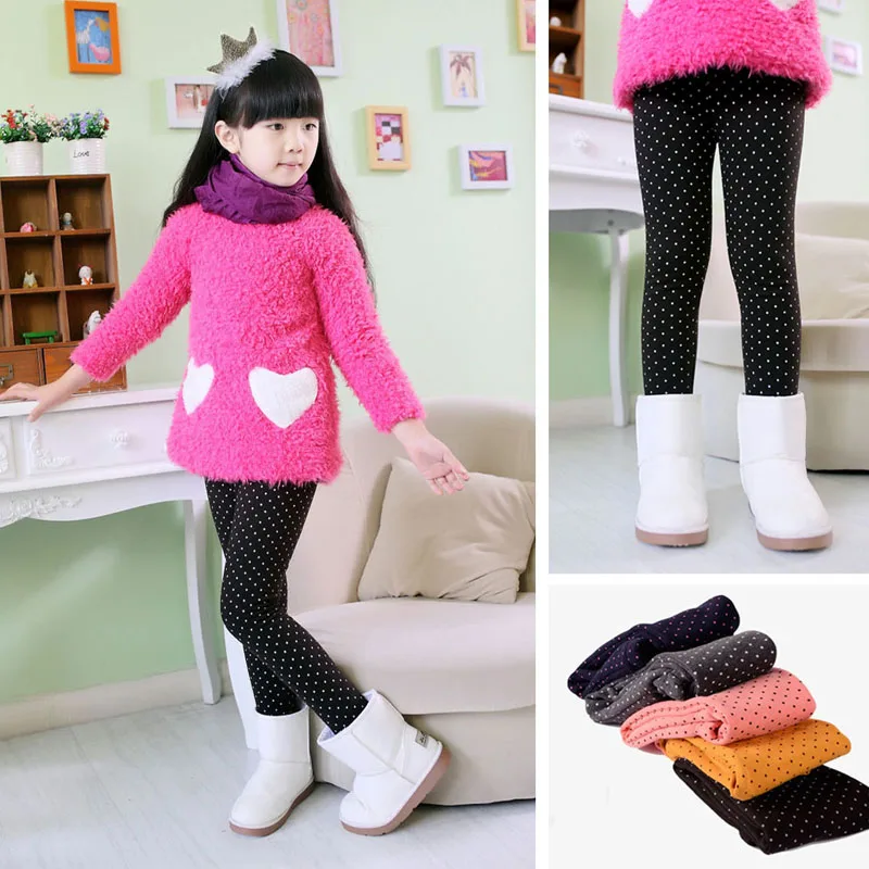 Children Pants Autumn Winter Baby Girls Flower Print Butterfly Love Pants Colorful Leggings