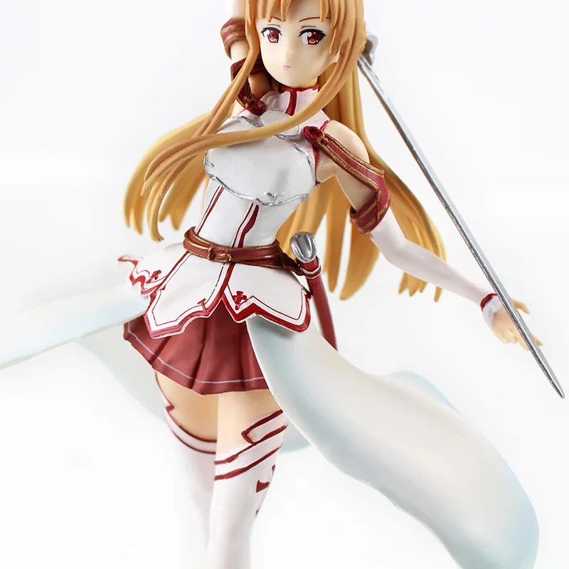 22 см SAO Will Return Asuna аниме Sword Art Online Yuuki Asuna ПВХ фигурка Коллекционная модель игрушка кукла подарок на Рождество