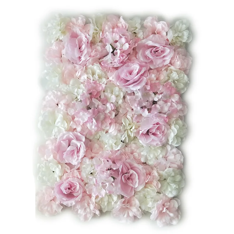 16(new color) 40x60 см шелковые розы цвета шампанского розовые Искусственные цветы для свадебного украшения цветок стены романтические свадебные декорации - Цвет: 16(new color)